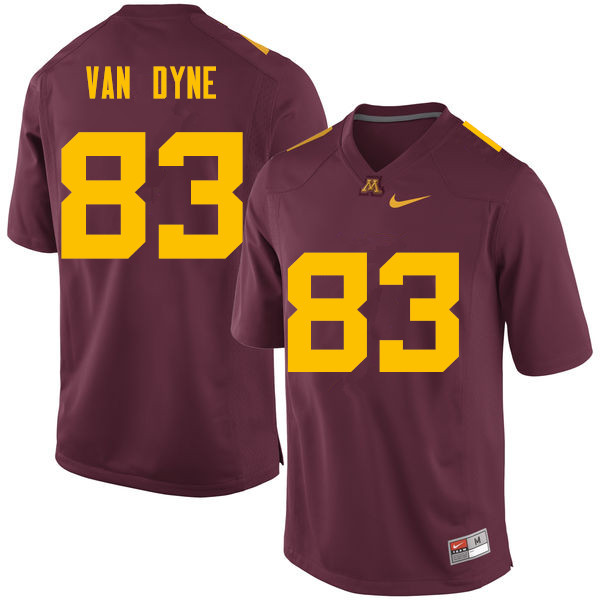 Men #83 Harry Van Dyne Minnesota Golden Gophers College Football Jerseys Sale-Maroon